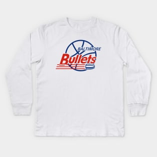 DEFUNCT - Baltimore Bullets Kids Long Sleeve T-Shirt